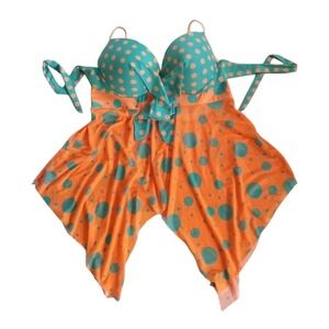 Swimwear Polka Dot Swim Dress Cover Up Swimsuit, Beach ,Pool Party